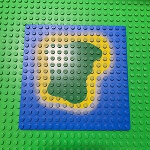 LEGO 16×16 Baseplate – Island on Blue Water (3867p01)